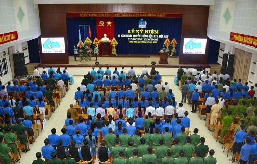 Quang cảnh Lễ kỷ niệm 60 năm Ngày thành truyền thống Hội LHTN Việt Nam